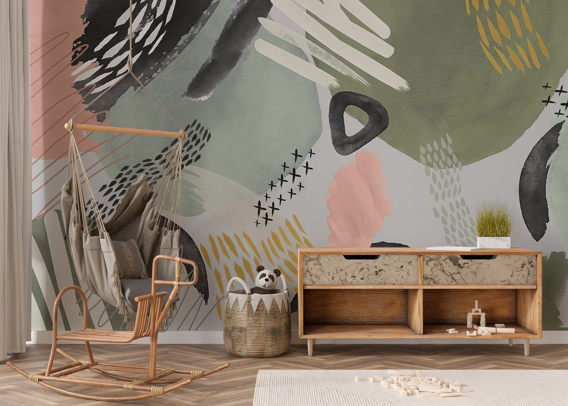 Modernist Echoes Wall Mural - Giffywalls