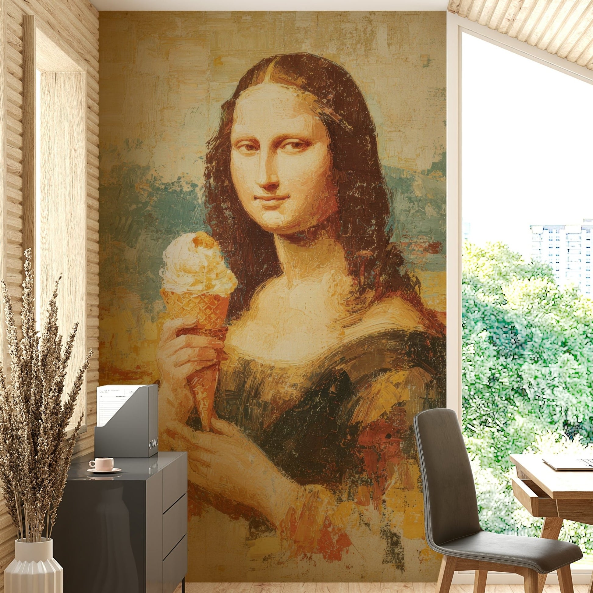 playful reinterpretation of a classic painting

