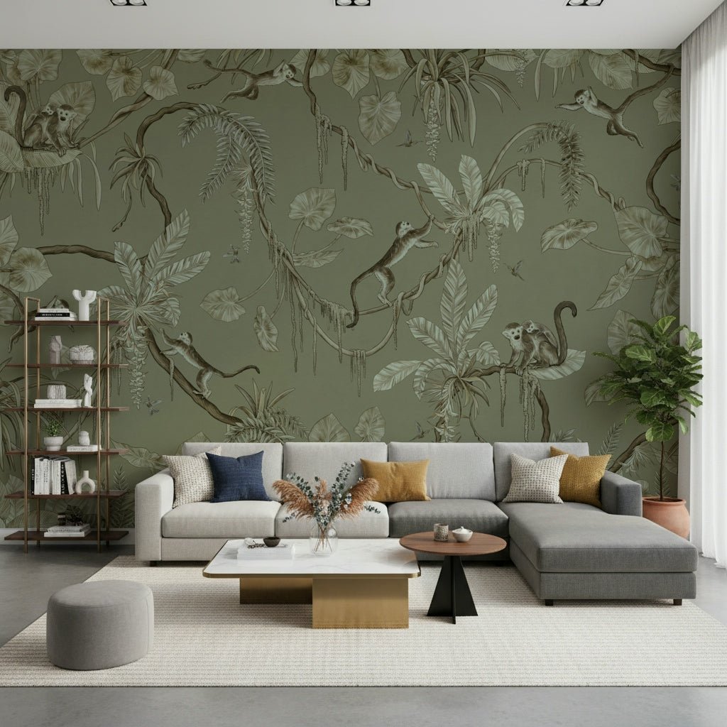 Monkey Business Jungle Wall Mural