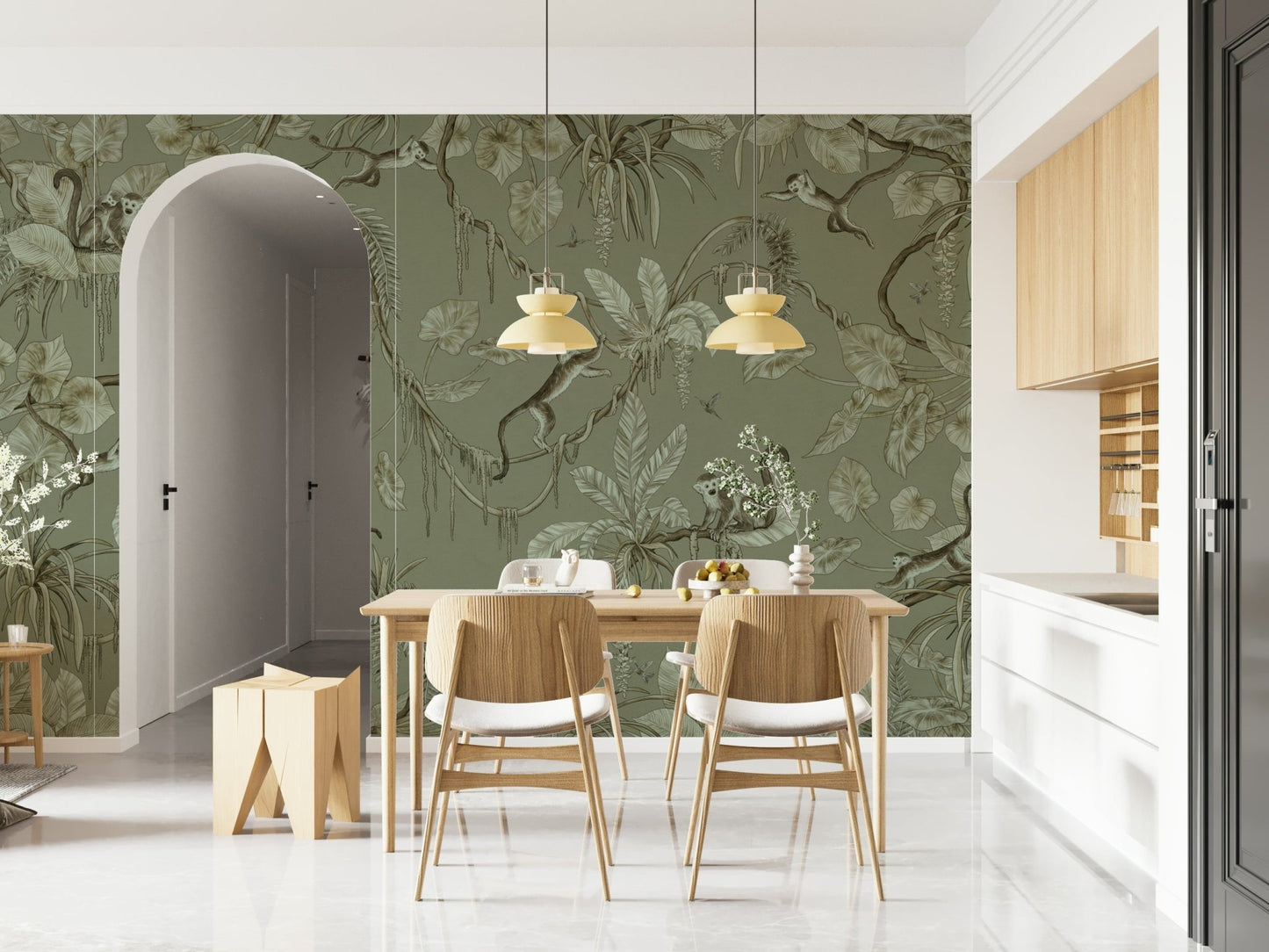 Monkey Business Jungle Wall Mural