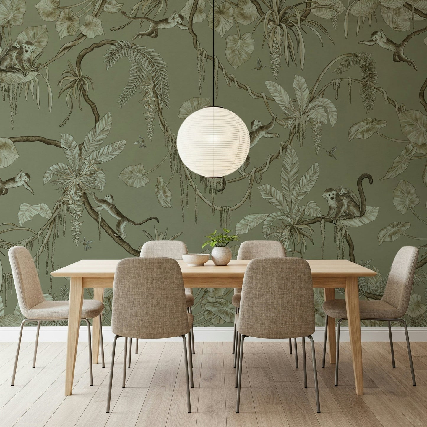 Monkey Business Jungle Wall Mural