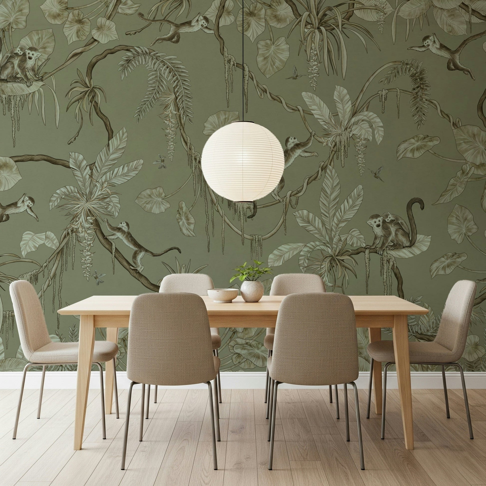 Monkey Business Jungle Wall Mural
