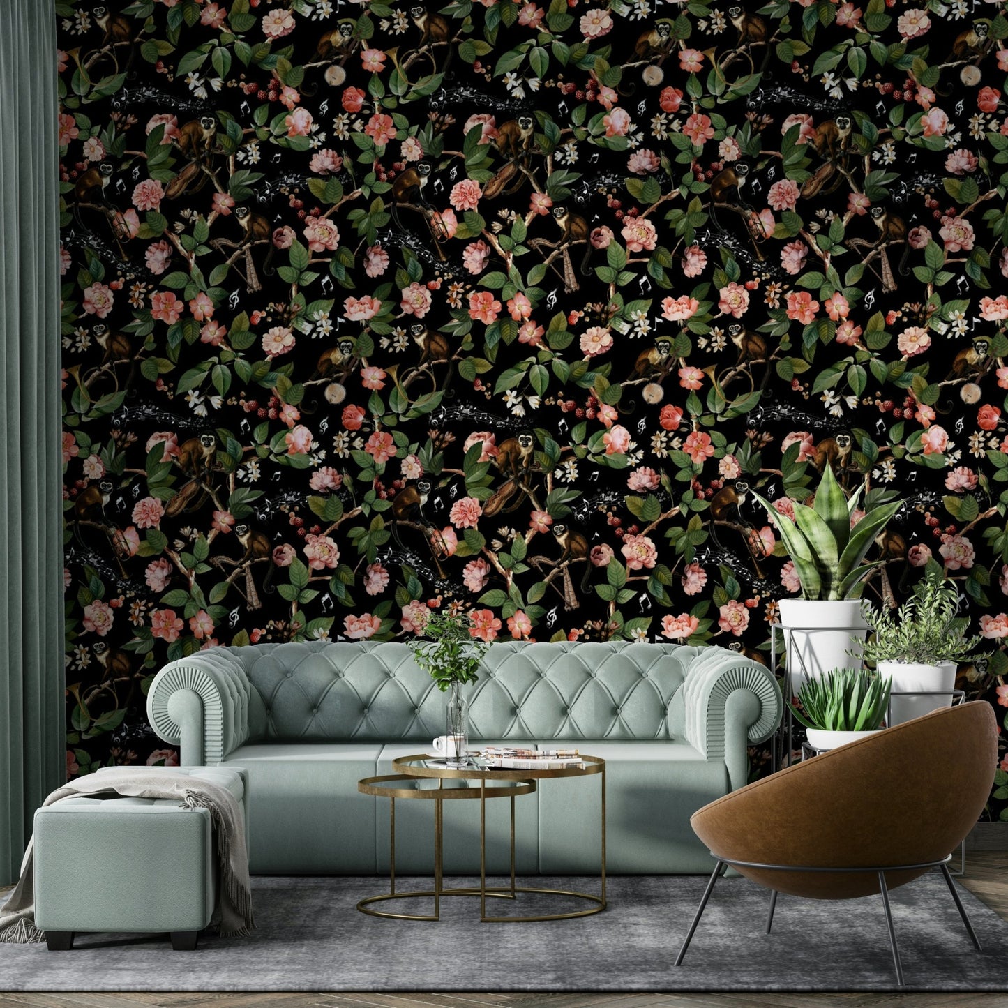 Music-inspired monkeys bringing joy to your room walls., GD1423