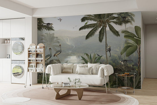 Monkey Forest Wallpaper murals - Giffywalls SRED19