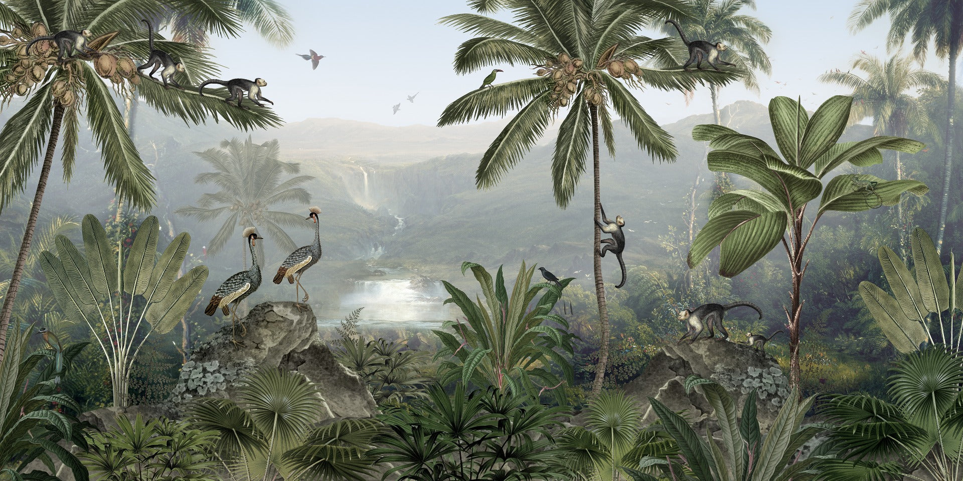 monkey sanctuary wallpaper mural