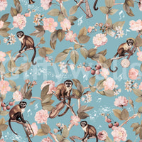 Musical monkey wallpaper with jungle vibes and melodies

