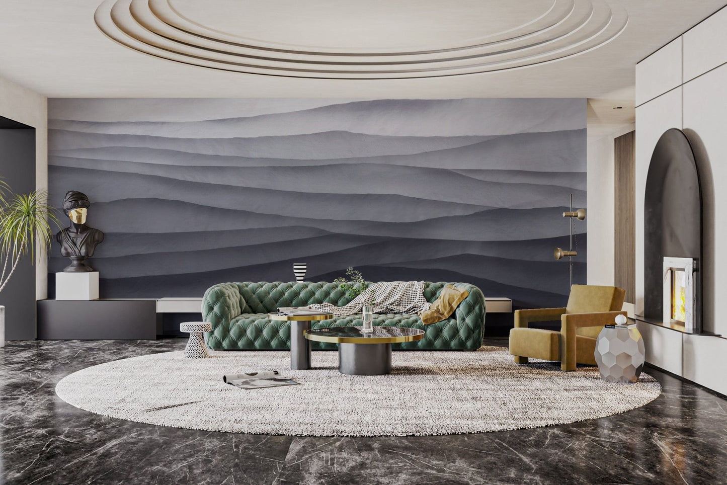 Elegant grayscale abstract wall art
