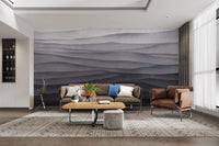 Contemporary monochrome mural design
