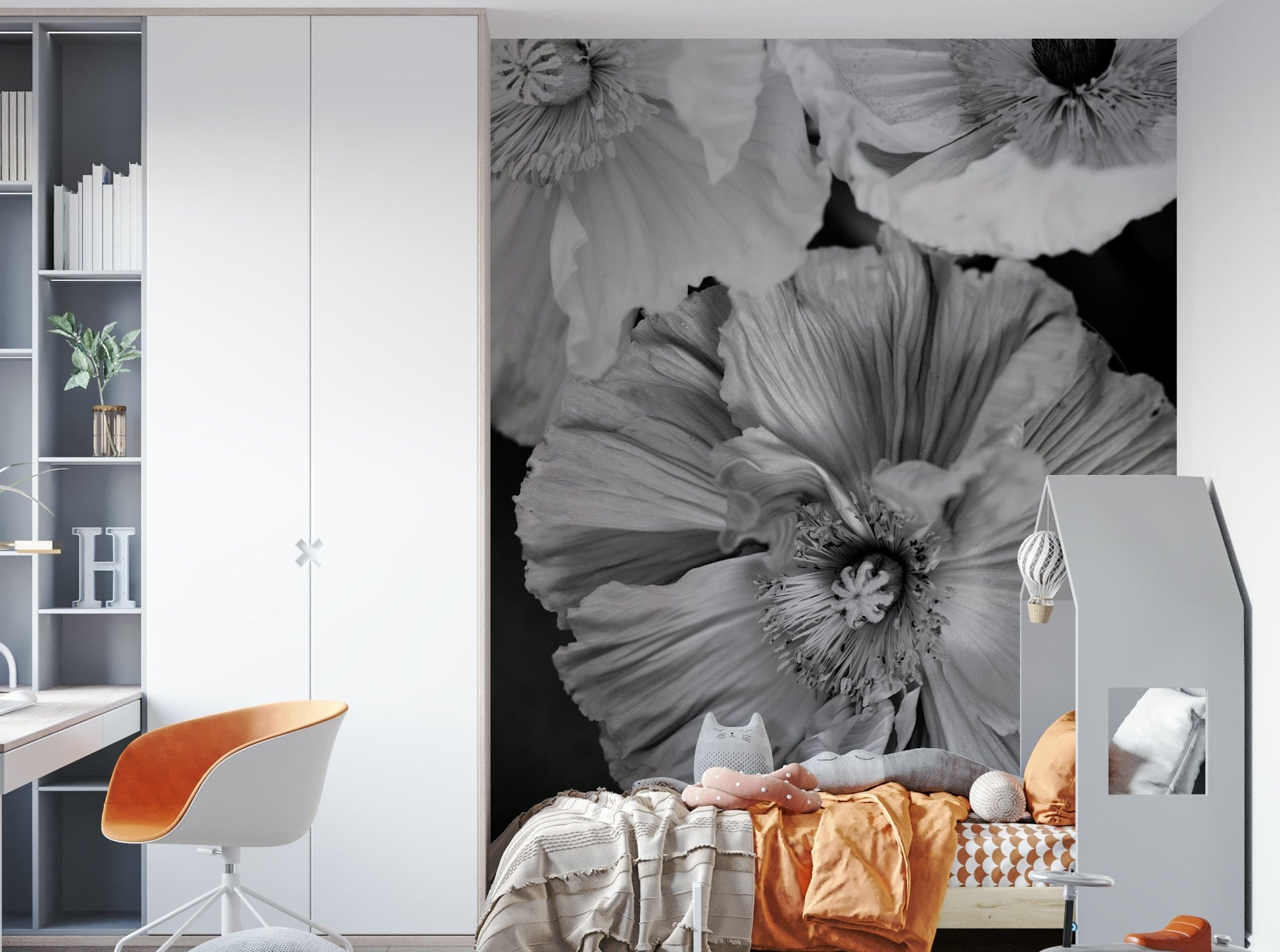 Shades of gray, black, and white. GD2950

