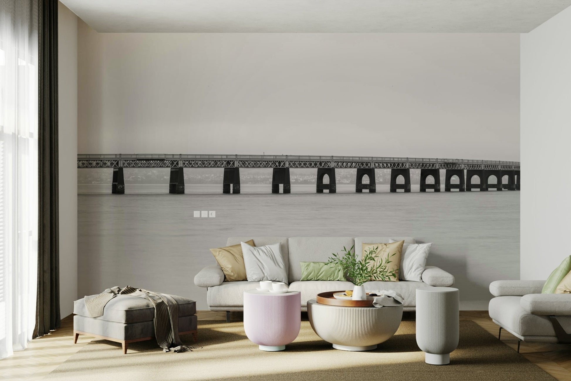 The design gives a feeling of quiet, natural beauty.

