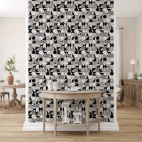 Monochromatic maze pattern featured on this wallpaperG D9446