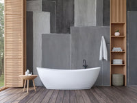 Minimalist skyline mural for modern decor
