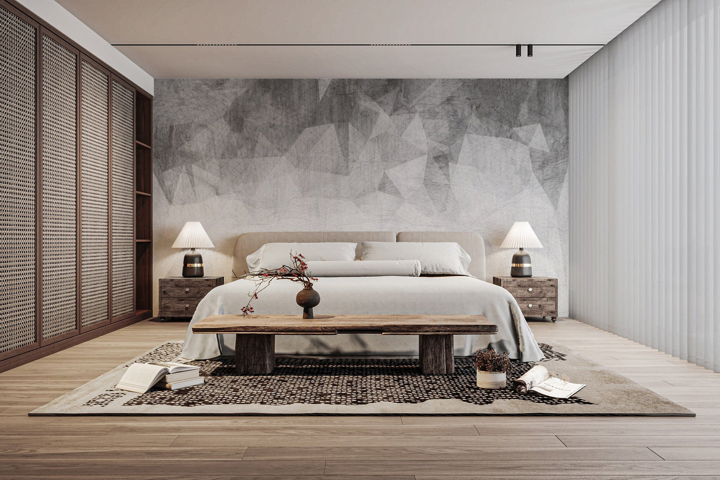 Subtle monochrome geometric texture
