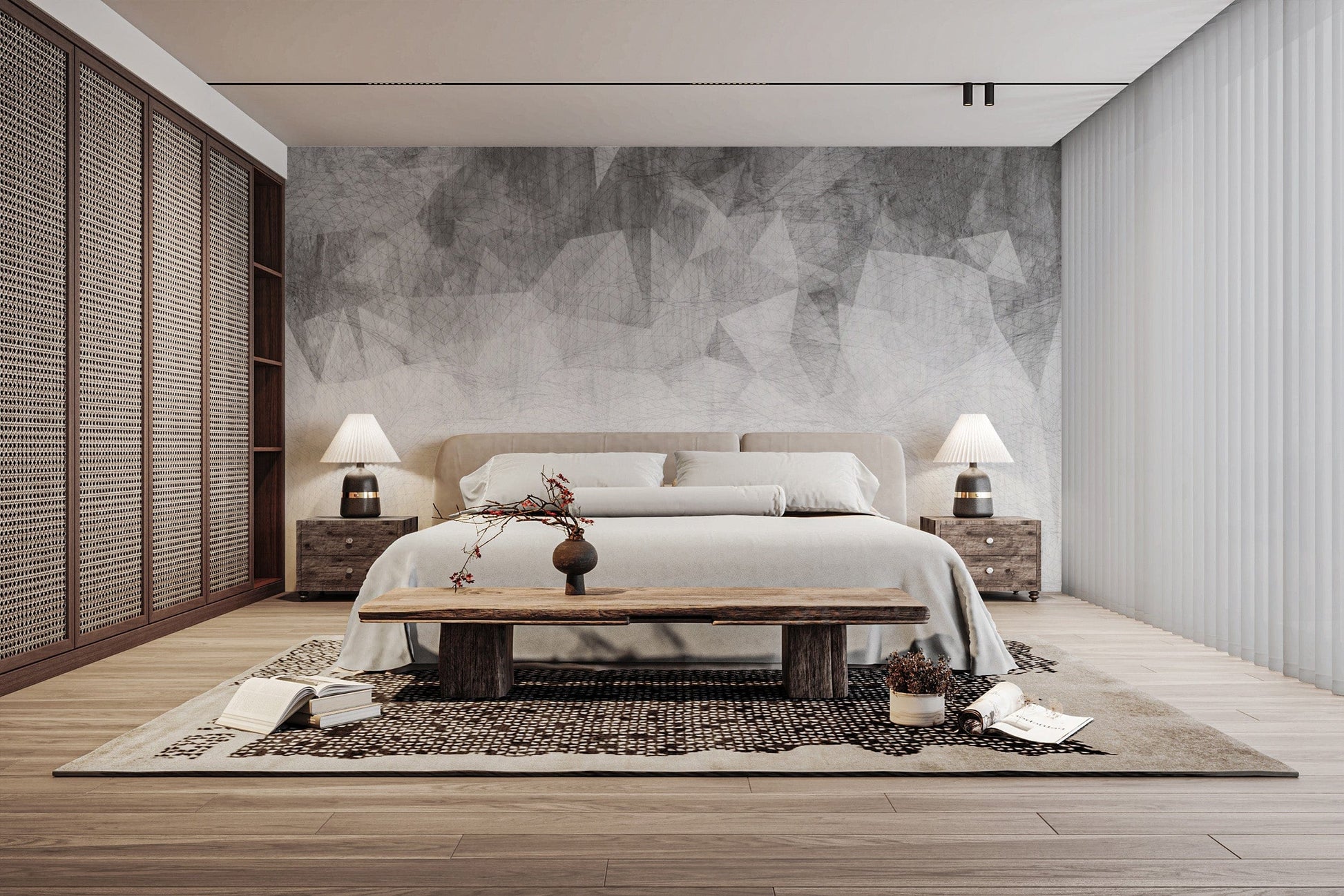 Subtle monochrome geometric texture
