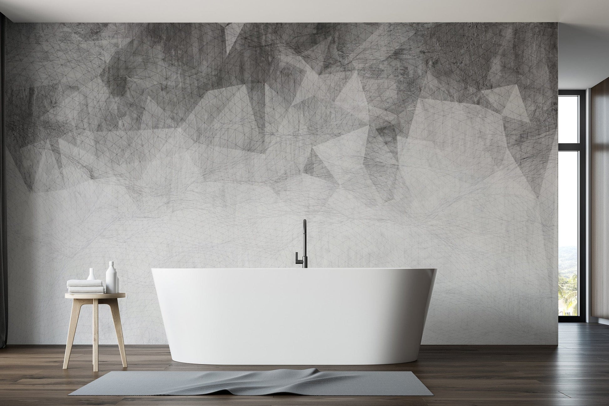 Modern abstract geometric wallpaper
