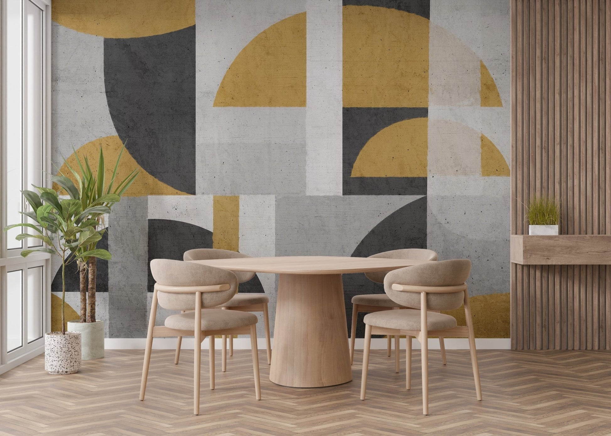 Abstract wallpaper featuring arcs and lines, B423