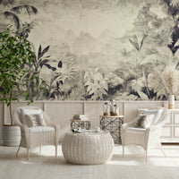 An artistic nature inspired mural for home decor.
