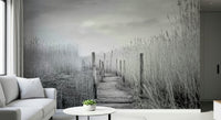 An artistic nature inspired mural for home decor.