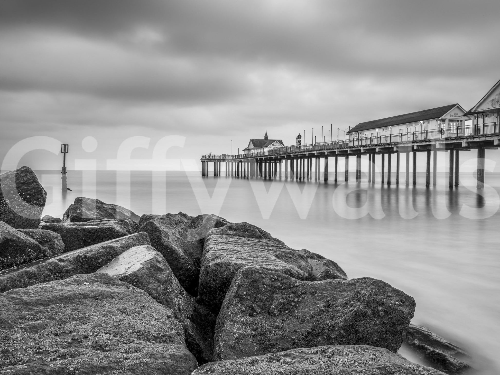 Coastal tranquility mural
