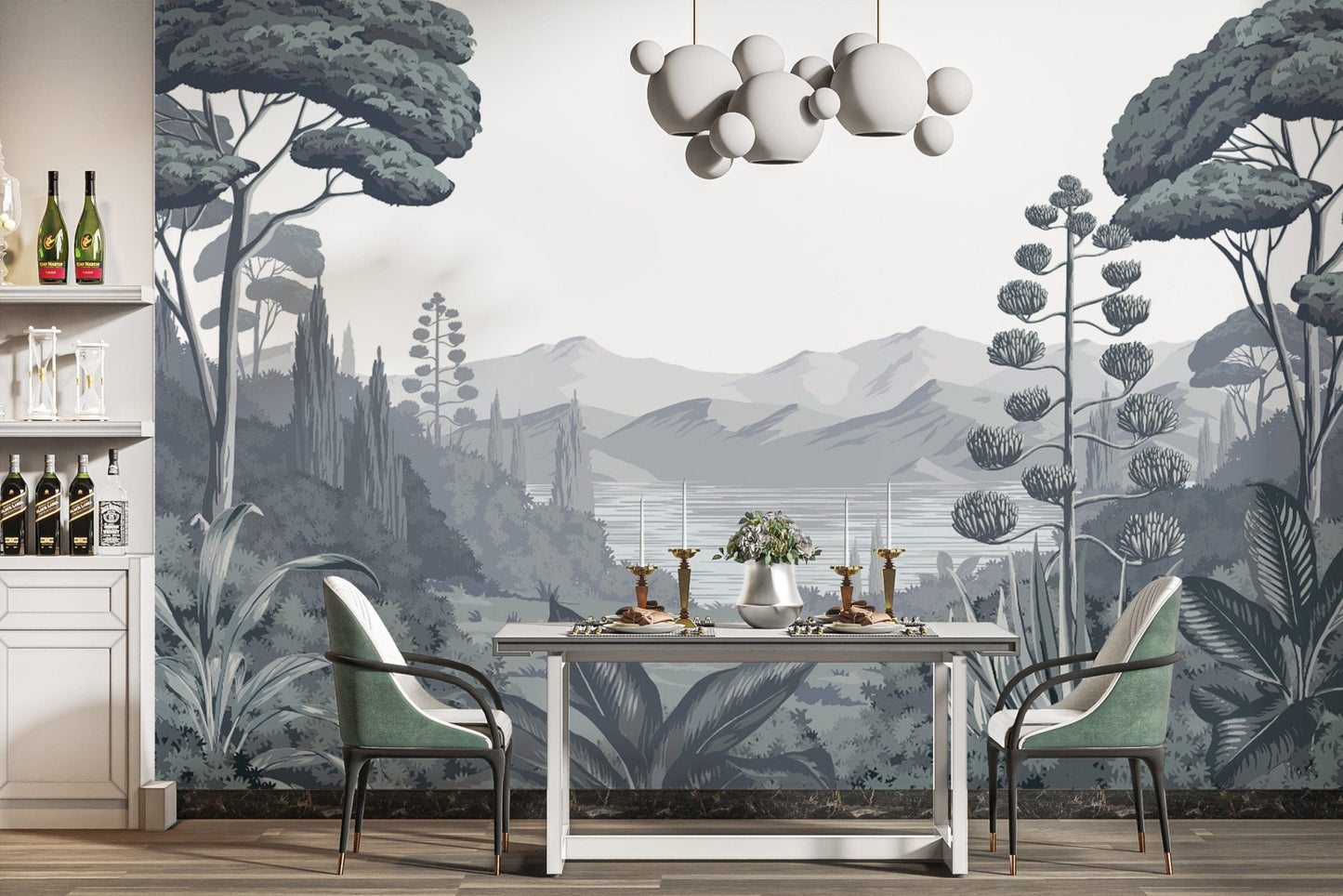 Sophisticated black and white wall décor

