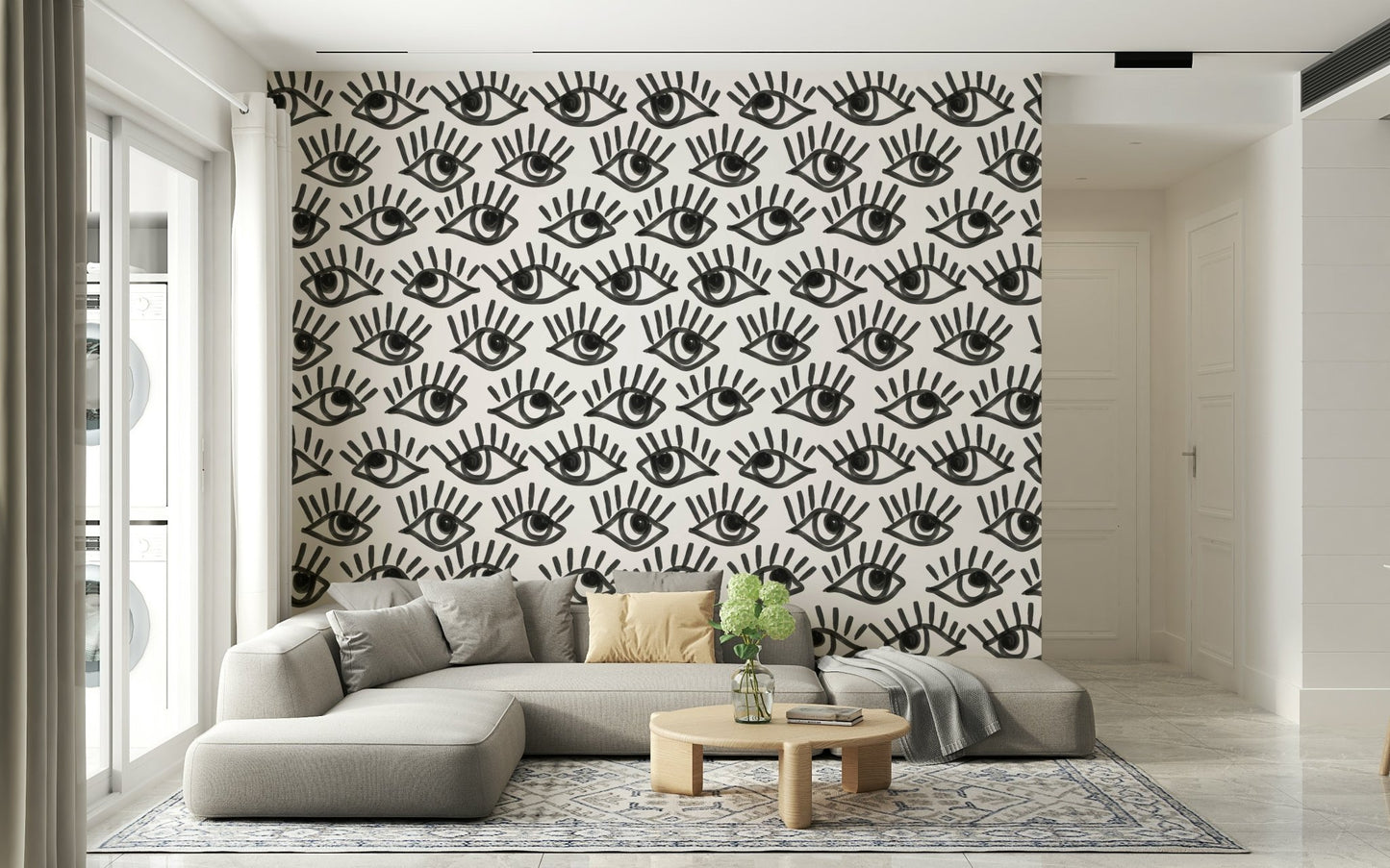 A classic abstract design wallpaper for walls.