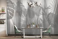 Minimalist tropical leaf wallpaper print
