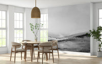 An artistic soft focus vista mural on scenic wallpaper.