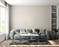 Scenic wallpaper with cartoon shapes and colors

