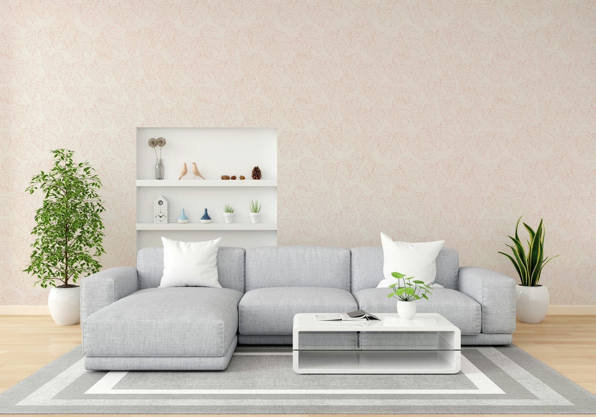 View of friendly shapes and a playful pattern

