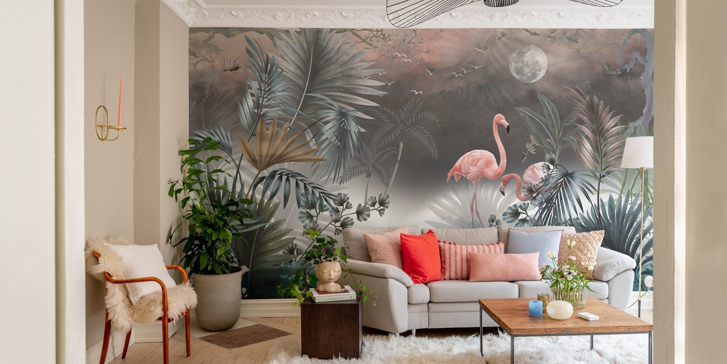 Monstera Leaves Wallpaper Murals - Giffywalls A413