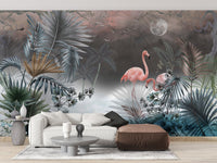 Stylish tropical monstera wall mural art
 A413