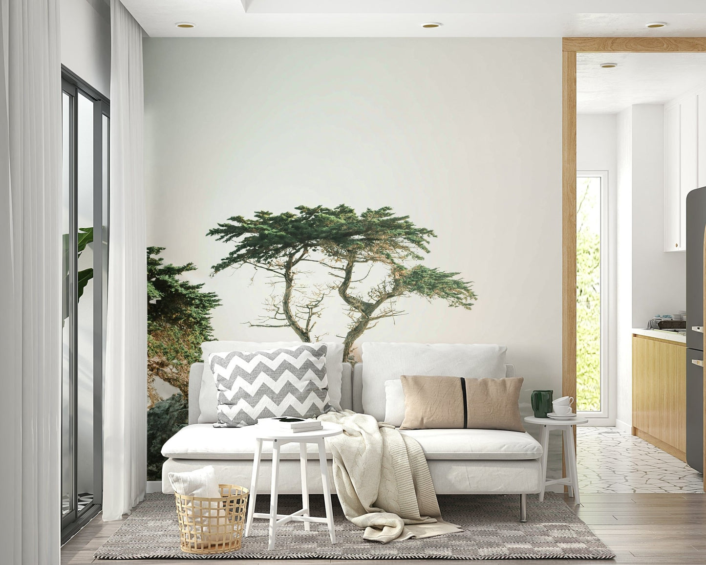 Rugged rocks and ocean in Monterey

