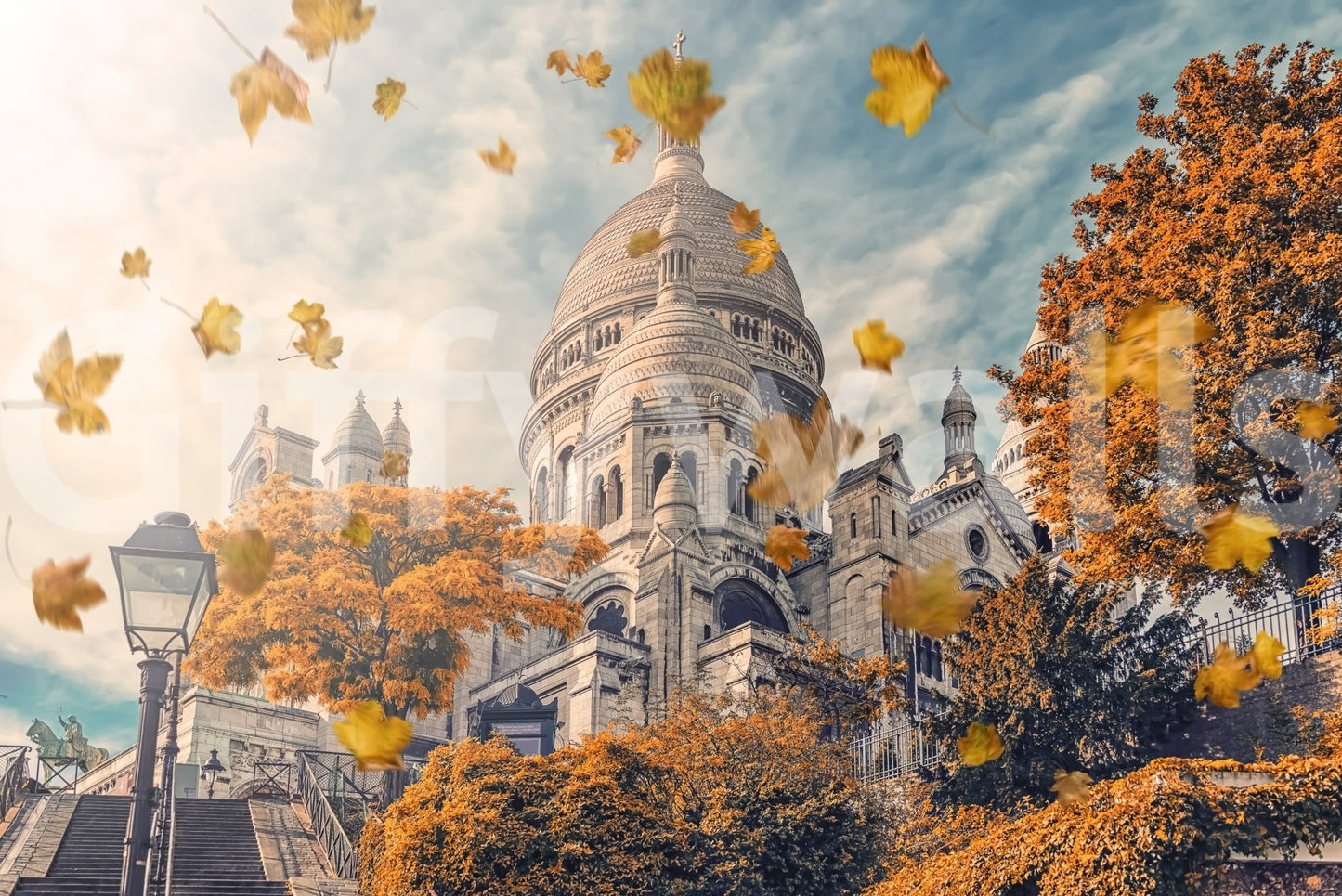 Montmartre Autumn Wall Mural