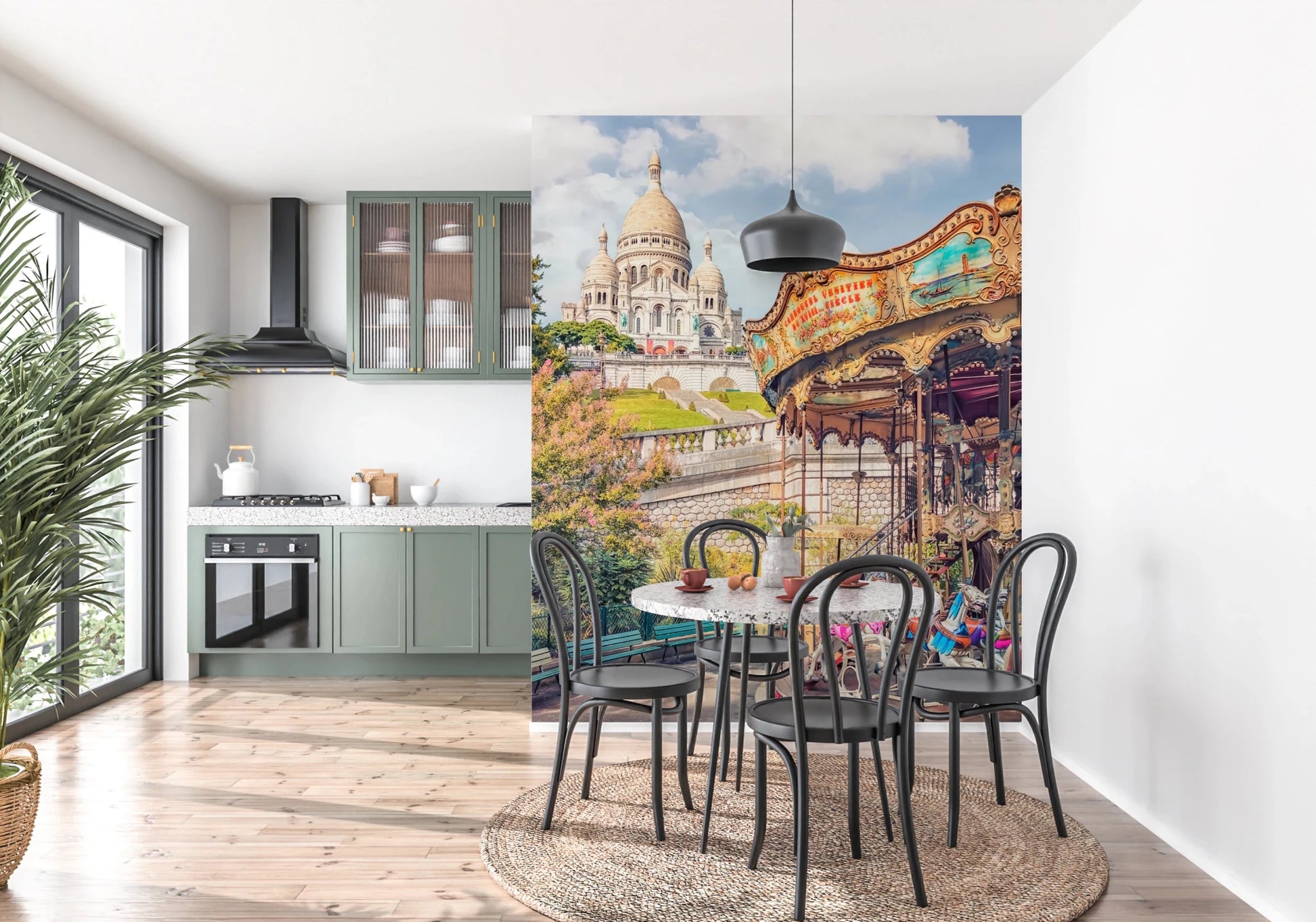 Montmartre Melody Wall Mural for home wall mural.
