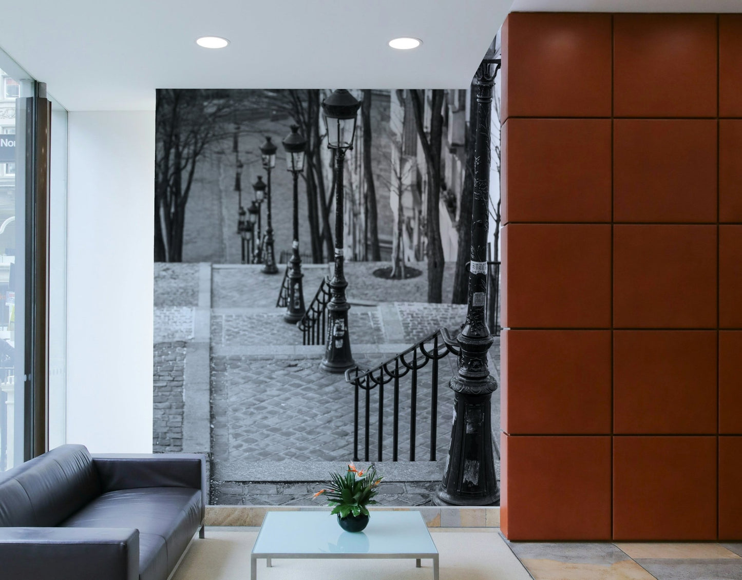 Transform your walls with Montmartre stairway mural.

