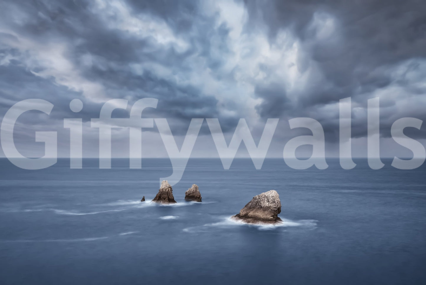 Moody Ocean Vista Wall Mural