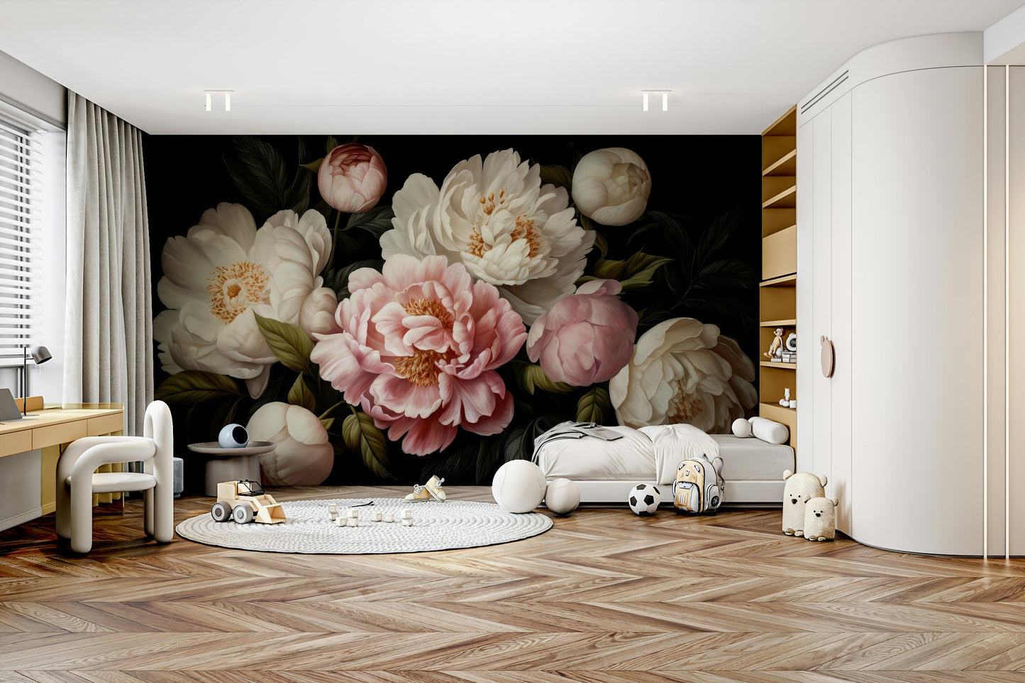 The style is artistic and modern.

