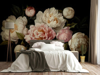 The colors are soft, muted tones of dark blue, purple, and gray.

