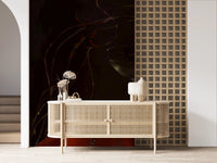 Home office styled using Moody Vintage Baroque Still Life Art Wall Mural