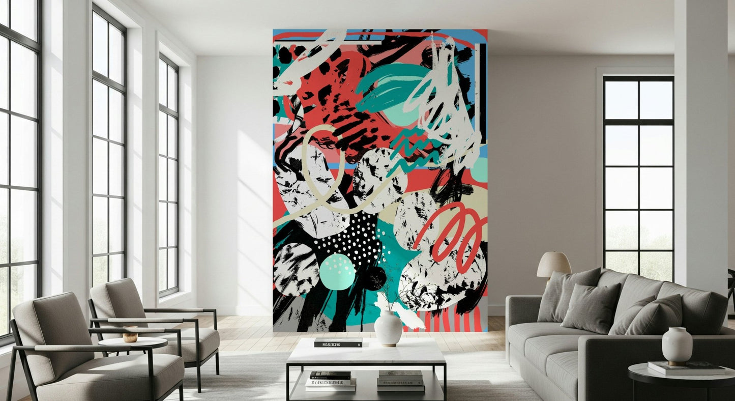 A classic moon design wallpaper for walls.