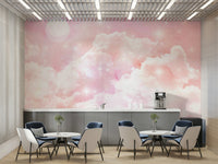 The clouds are soft and wispy, with dark and light areas.

