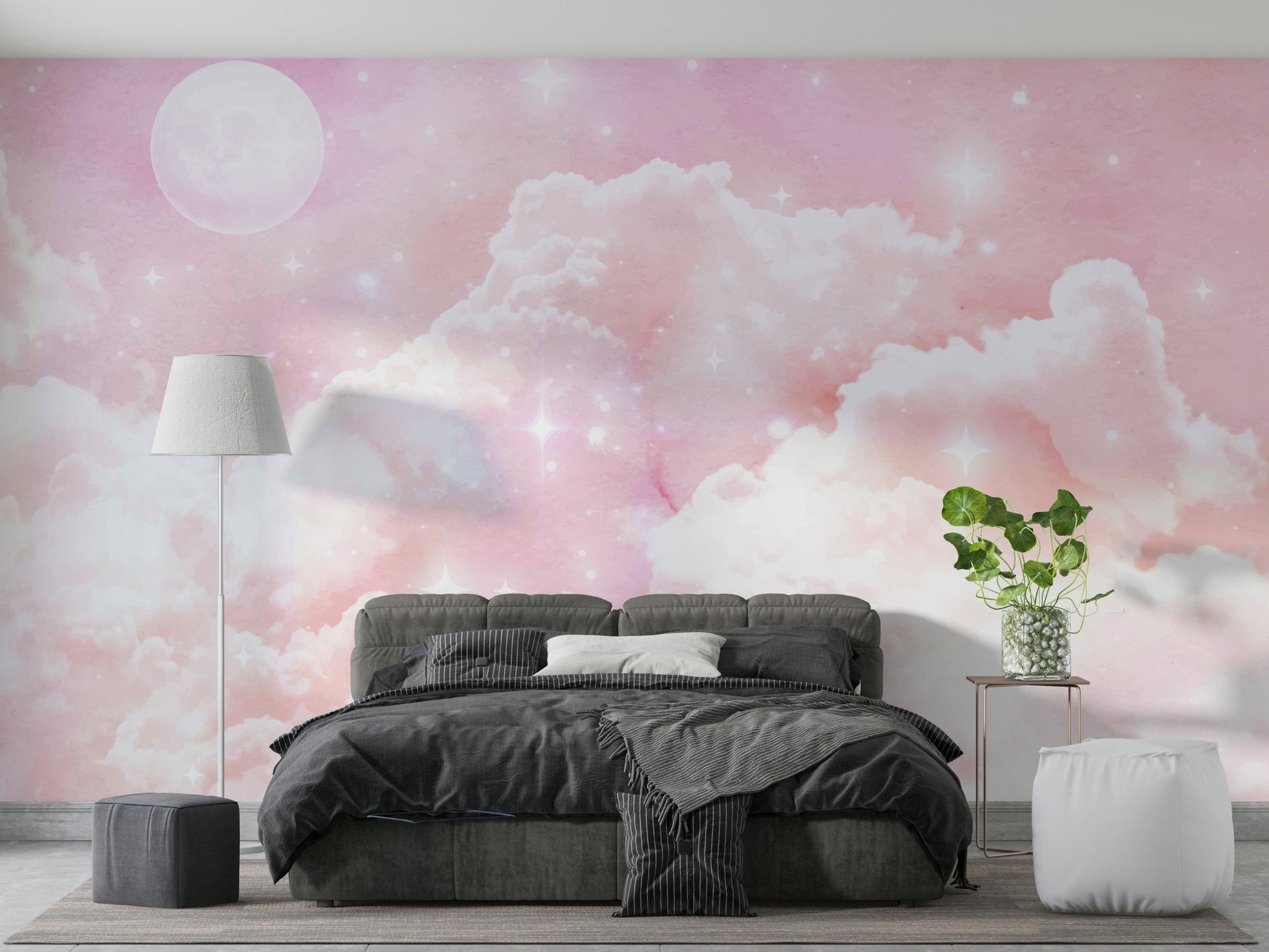 The sky is a deep, dark blue or black.

