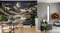 Moonlit Mountain Serenity Wall Mural
