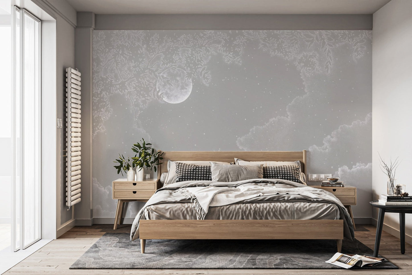 Celestial Night Sky Cloud Wall Mural
