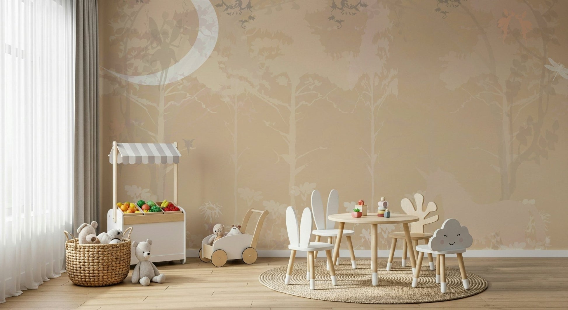 A classic fantasy theme wallpaper for walls.