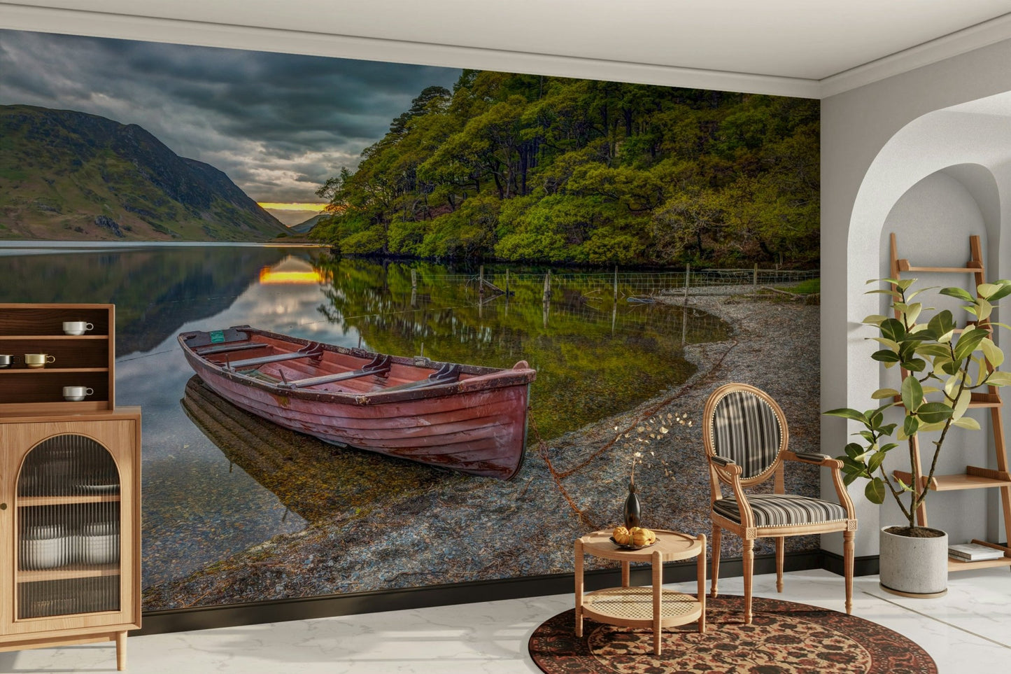 The overall mood is peaceful and restful.

