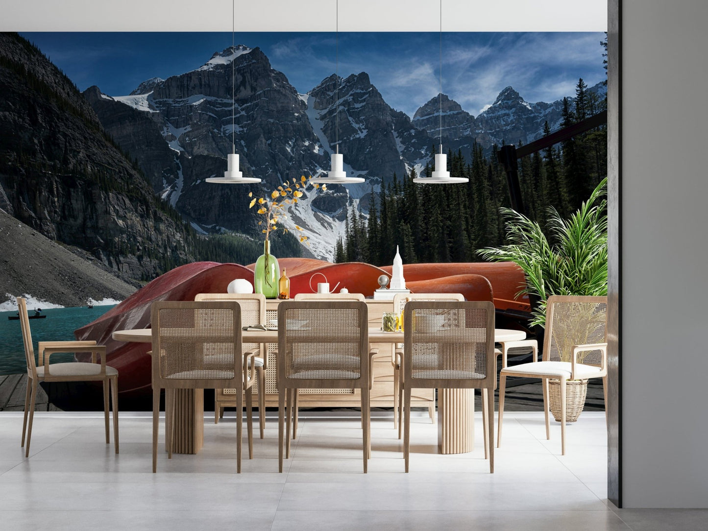 A contemplative gentle design wallpaper mural for a feature wall., GD5847