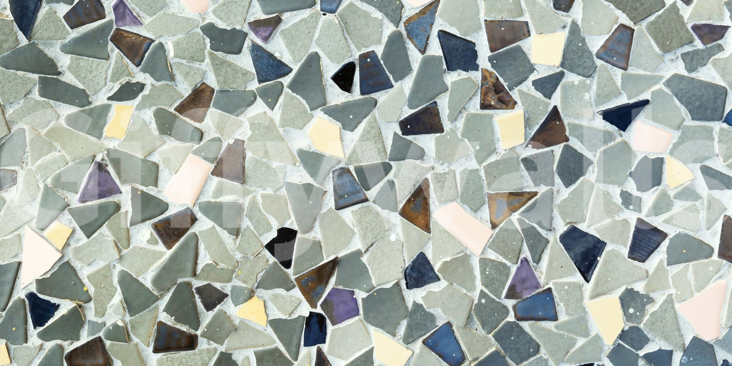 Stylish Natural Tile Look wallpaper modern scattered tile effect