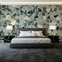 Irregular shard pattern Mosaic Fragments mural home surfacing