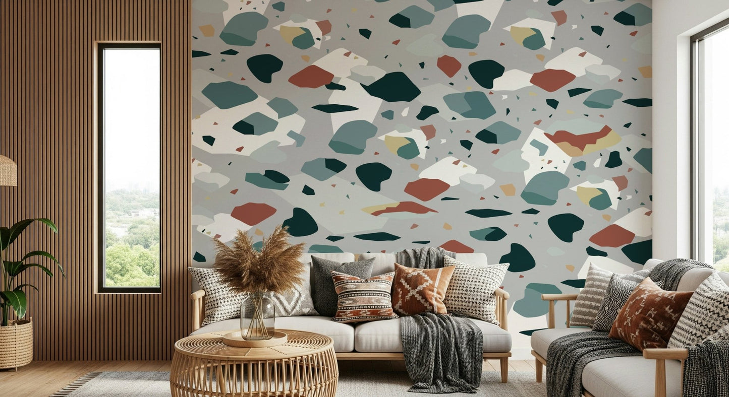 An artistic minimalist form mural for home decor., GD5518